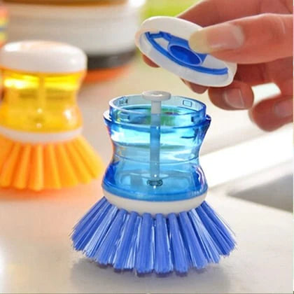 Dishwashing Brush With Liquid Soap Dispenser
